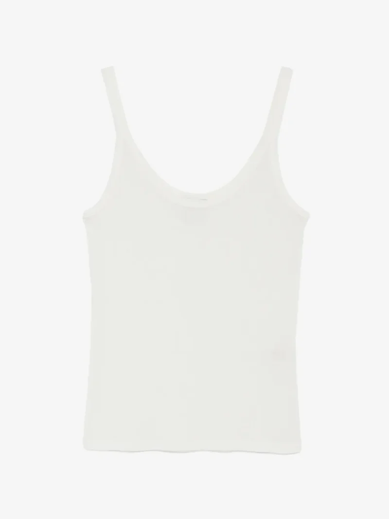Top LouLou de Saison Ribbed-Knit ecru