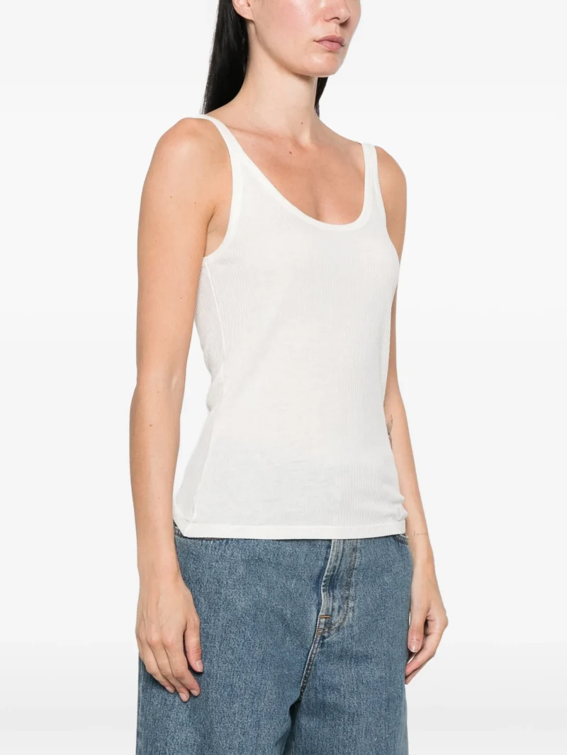 Top LouLou de Saison Ribbed-Knit ecru - imagine 3