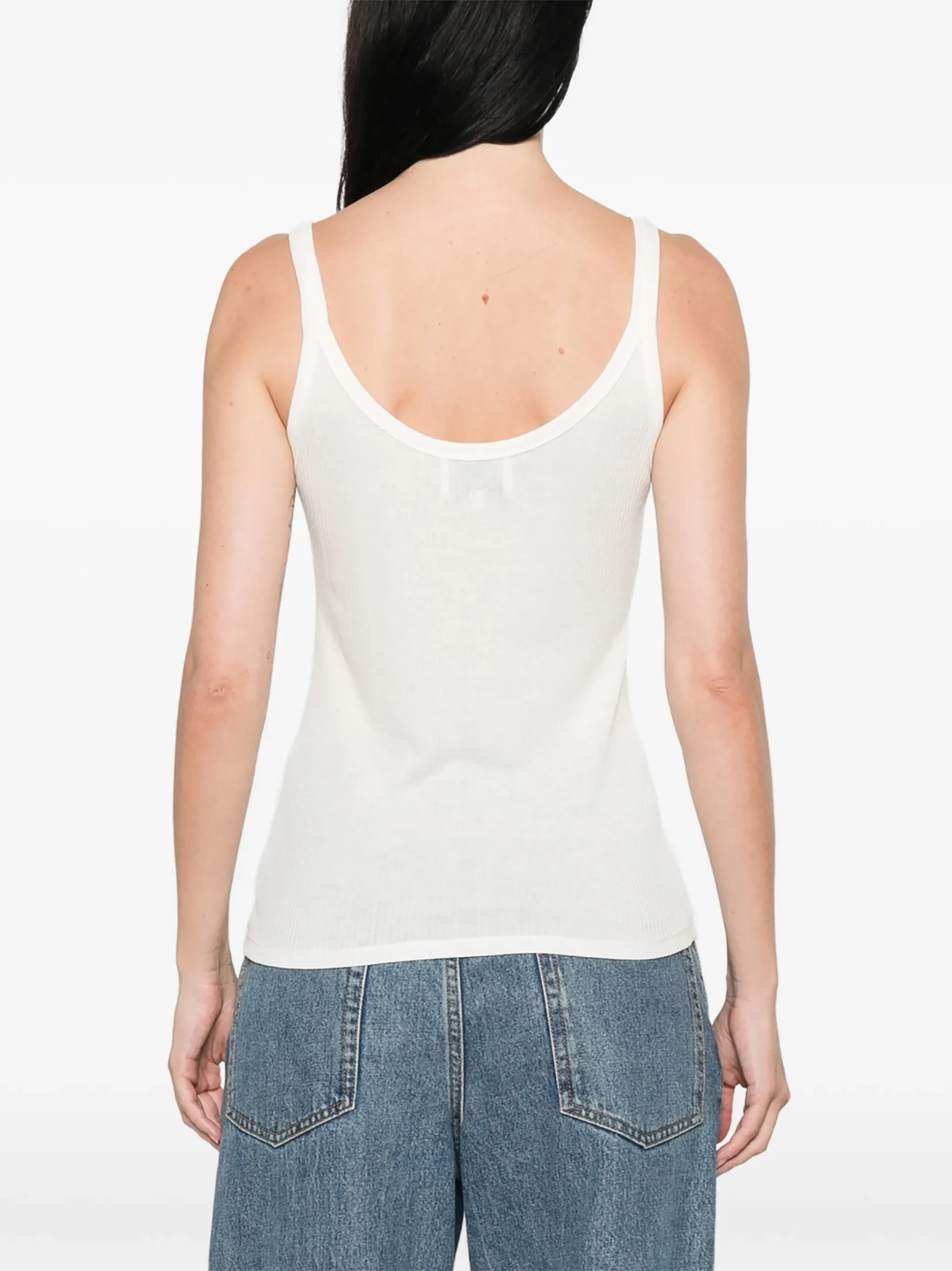 Top LouLou de Saison Ribbed-Knit ecru - imagine 2