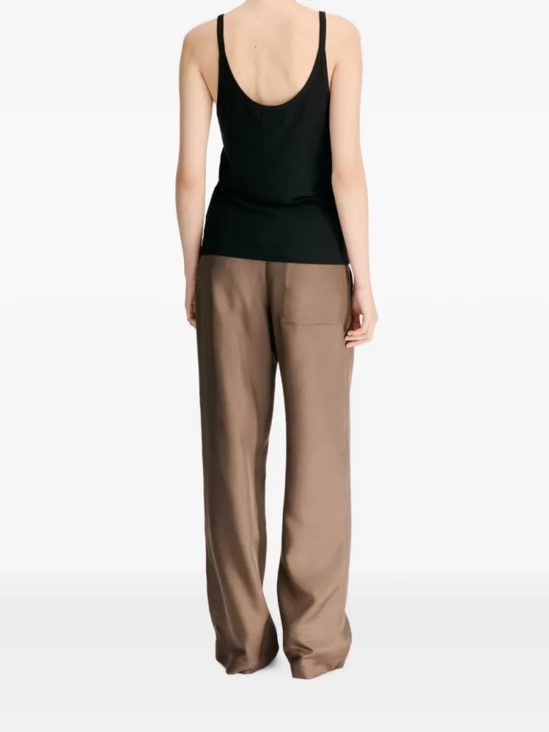 Alternative view of Top LouLou de Saison Roni Ribbed-Knit negru