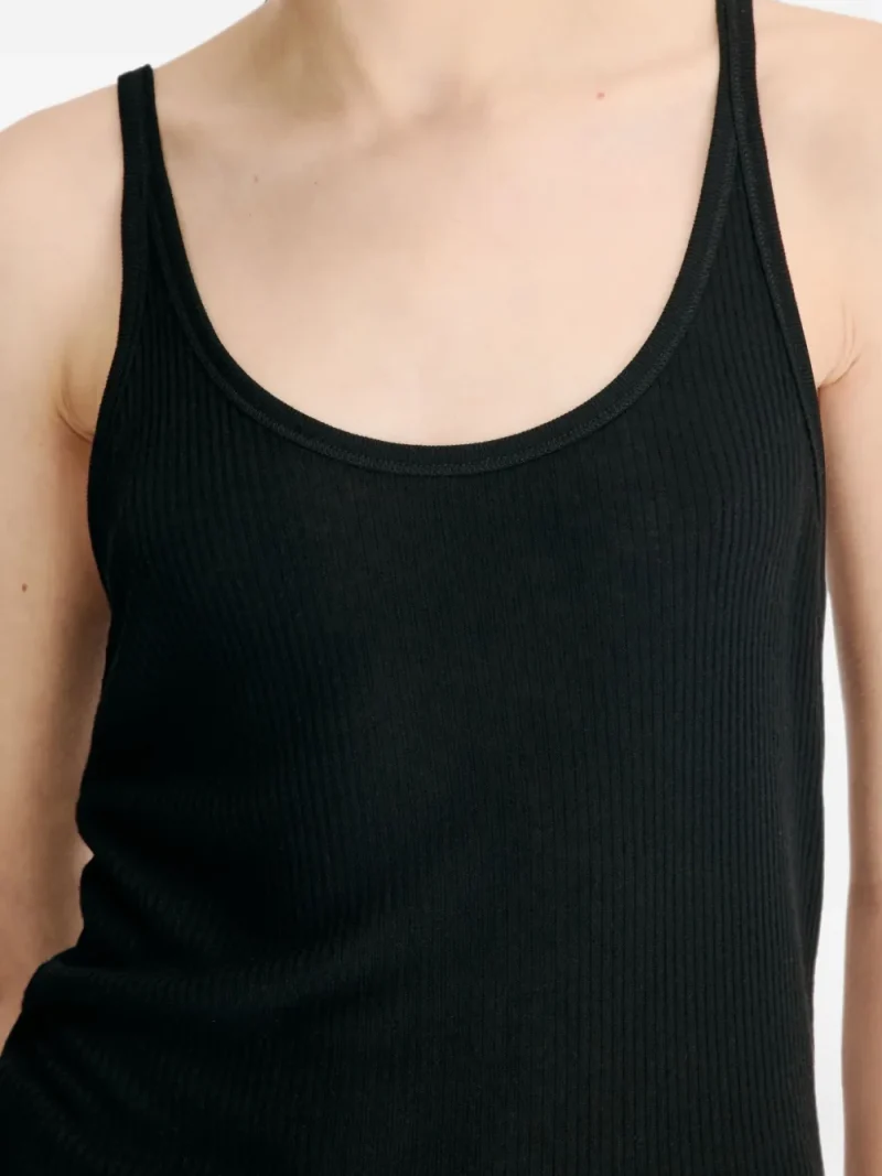 Top LouLou de Saison Roni Ribbed-Knit negru - imagine 5