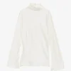 Top Rohe High-Neck Button-Back ecru
