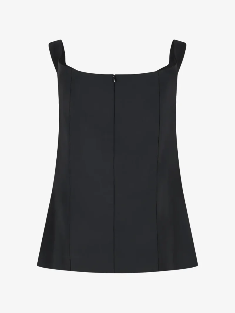 Top Rohe Off Shoulder negru - imagine 3