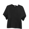 Top Stella McCartney Draped-Sleeve negru