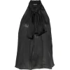 Top Tom Ford Patterned Halterneck negru