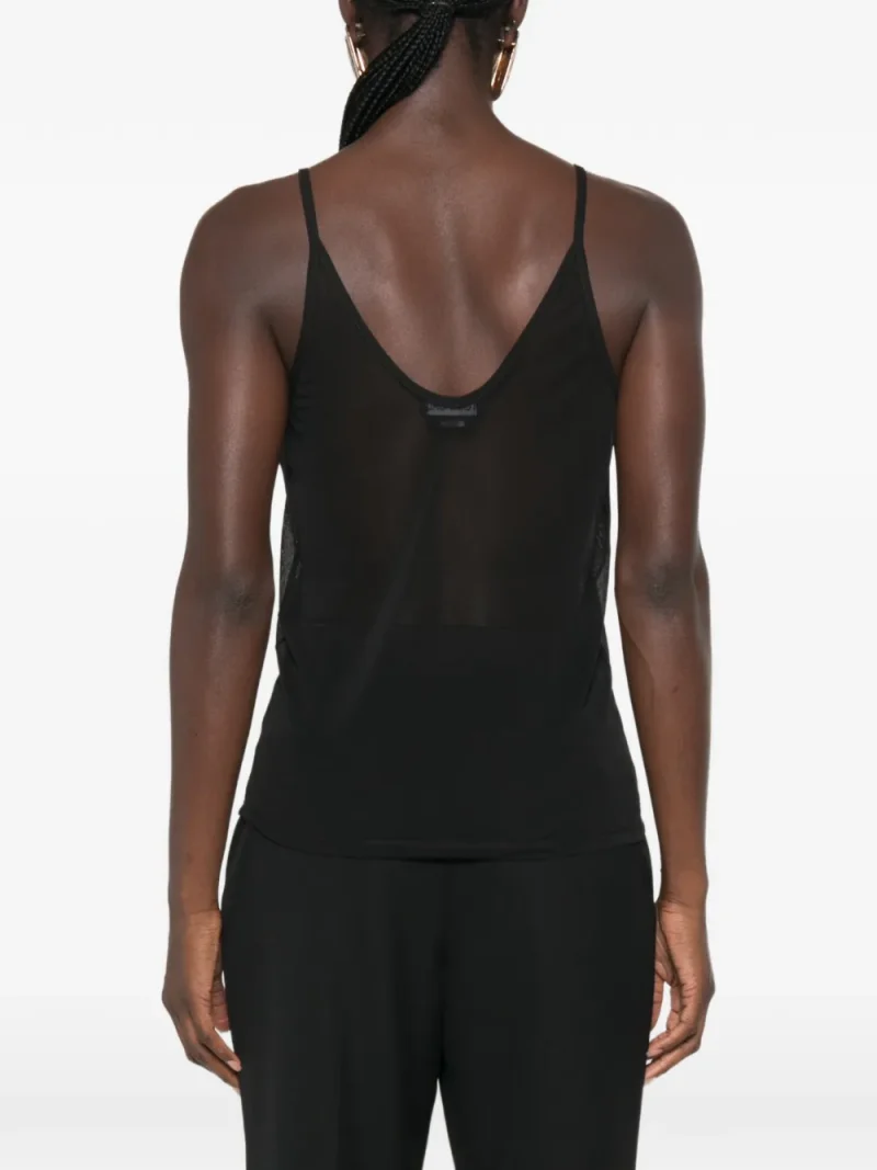 Alternative view of Top Tom Ford Sheer Silk-Blend negru