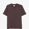 Tricou Eleventy crew-neck maro