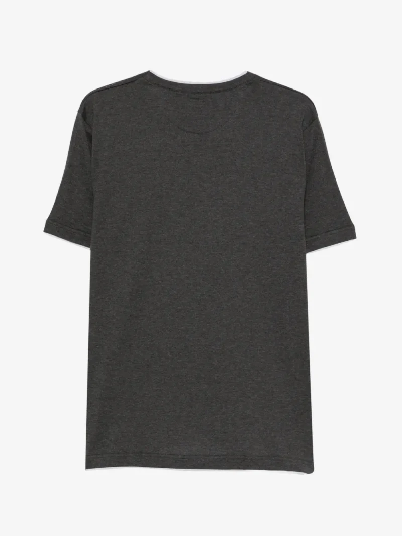 Alternative view of Tricou Eleventy Layered-Effect Short-Sleeve gri