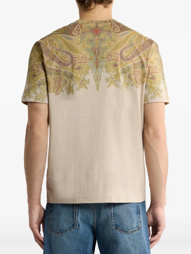 Alternative view of Tricou ETRO Cotton-Jersey Paisley bej