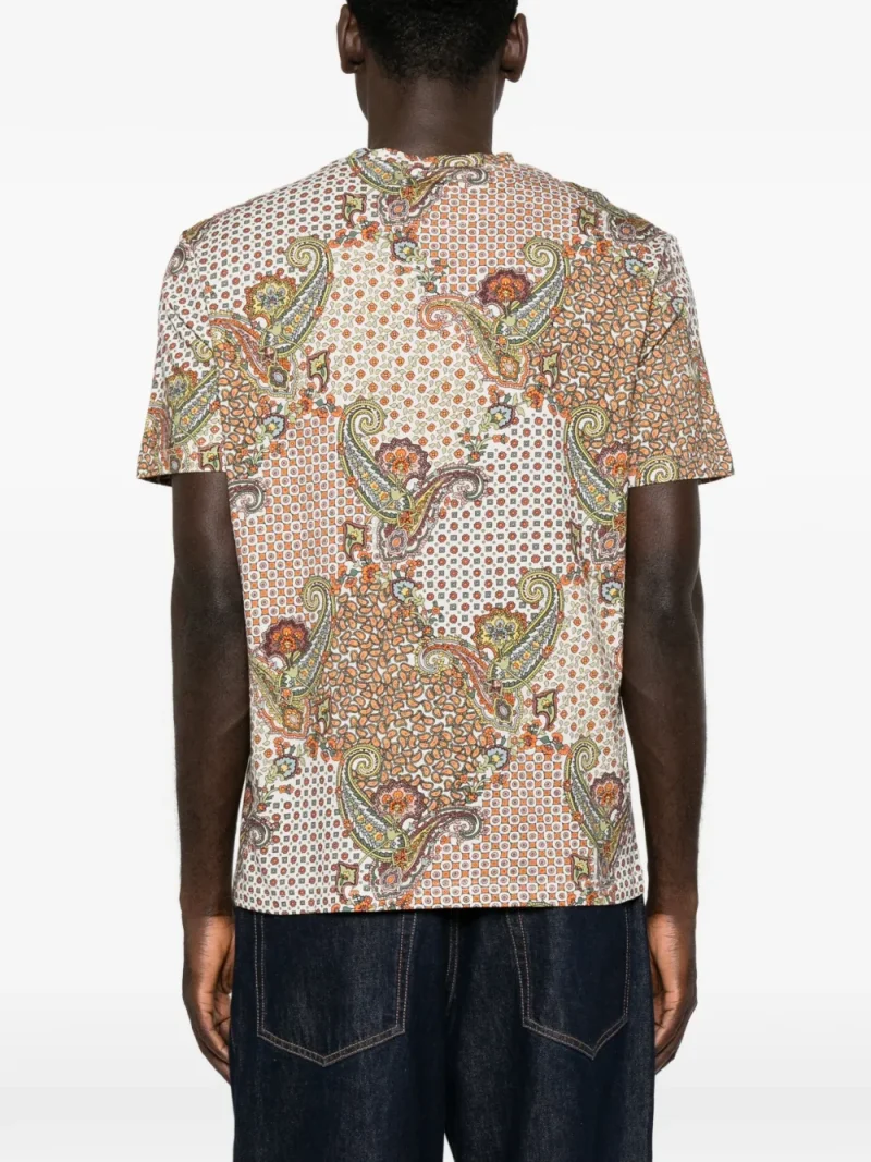 Alternative view of Tricou ETRO Paisley Print bej