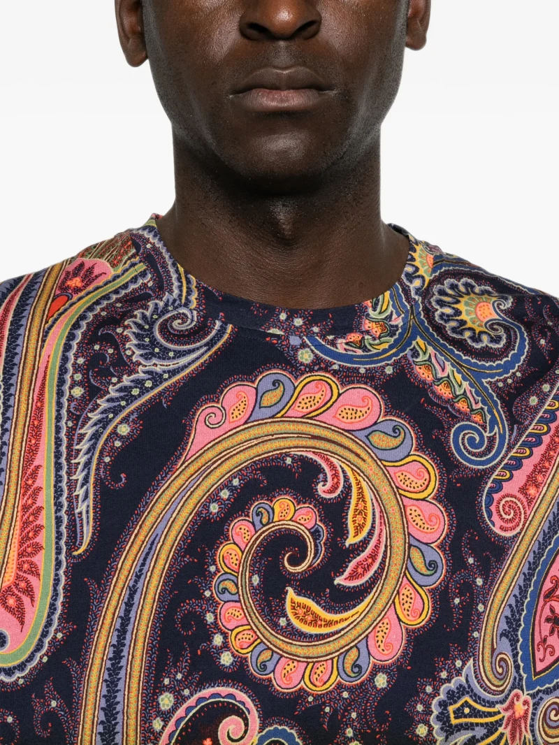 Tricou ETRO Paisley Print multicolor - imagine 5