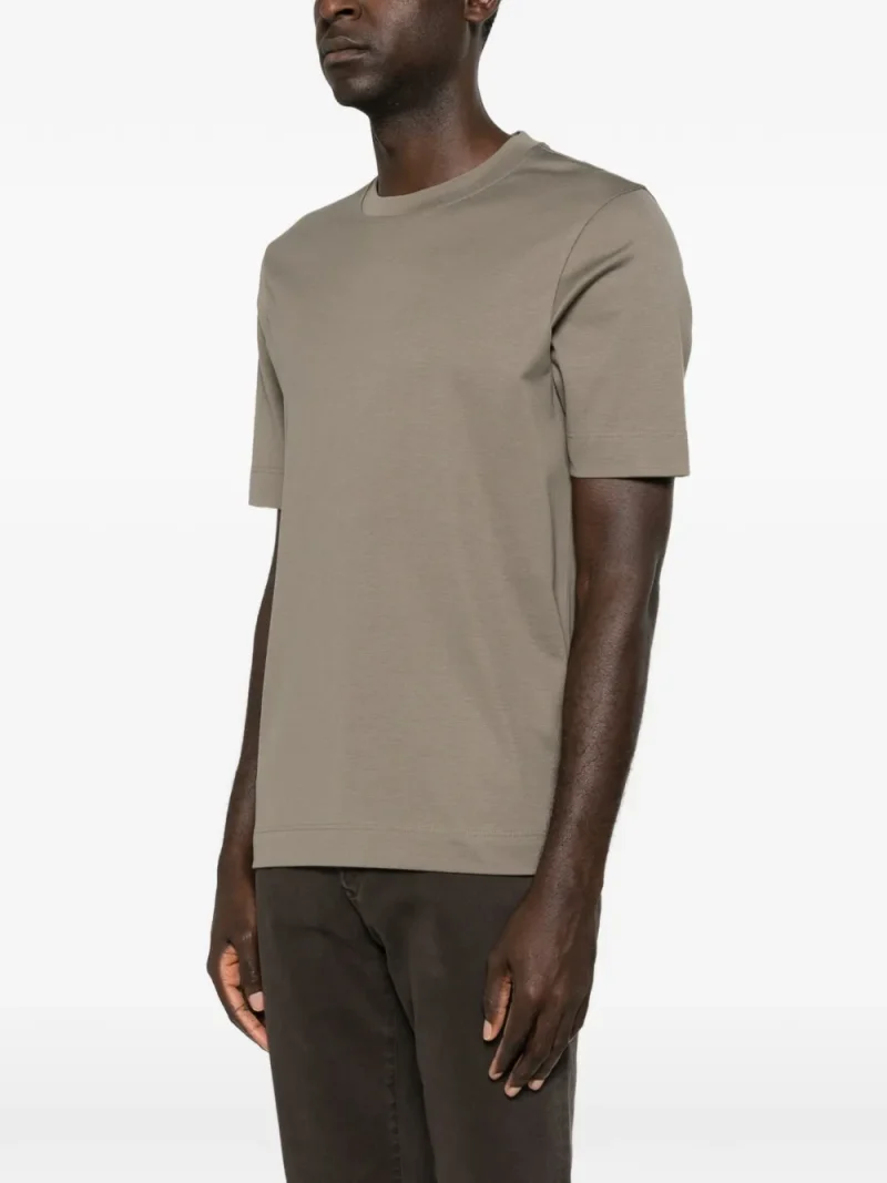 Tricou Gran Sasso Crew-Neck khaki - imagine 4