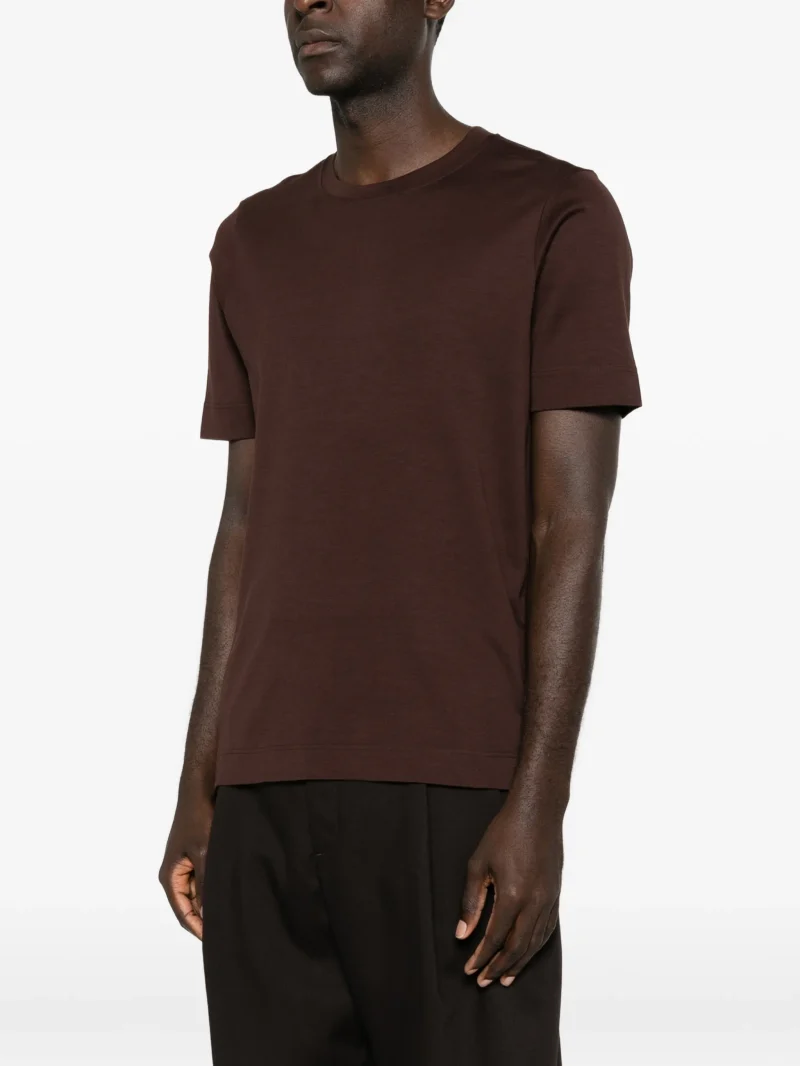 Tricou Gran Sasso Crew-Neck maro - imagine 4