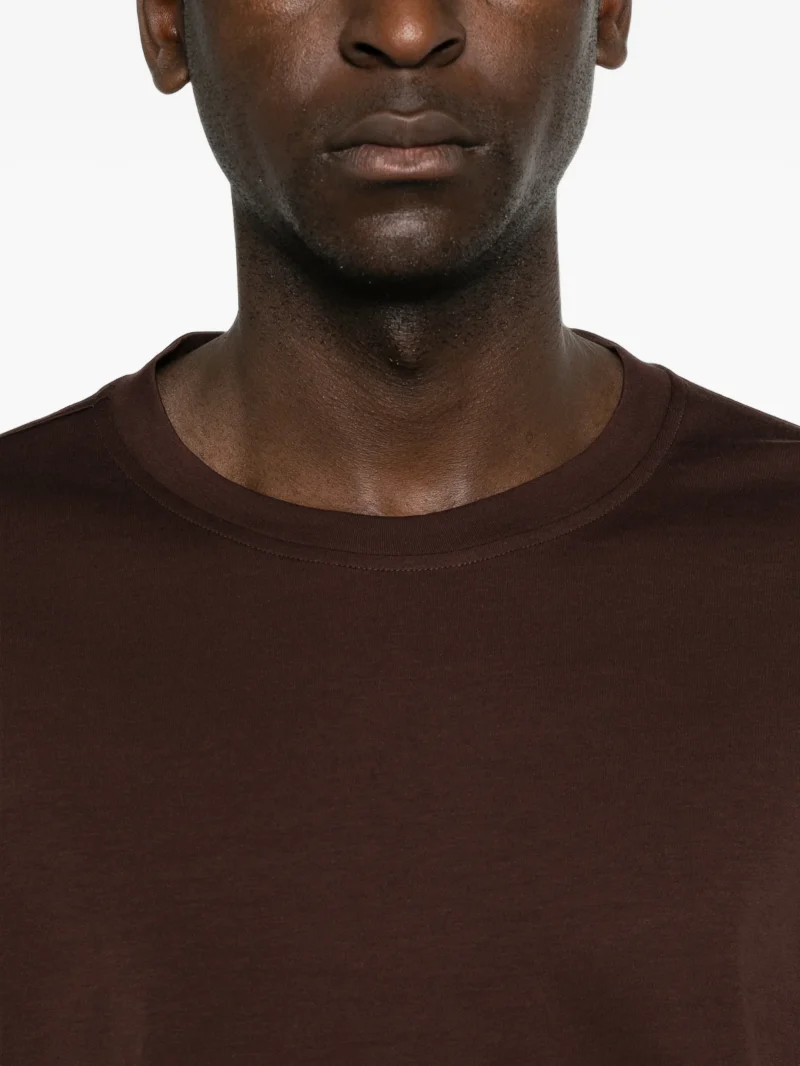 Tricou Gran Sasso Crew-Neck maro - imagine 5
