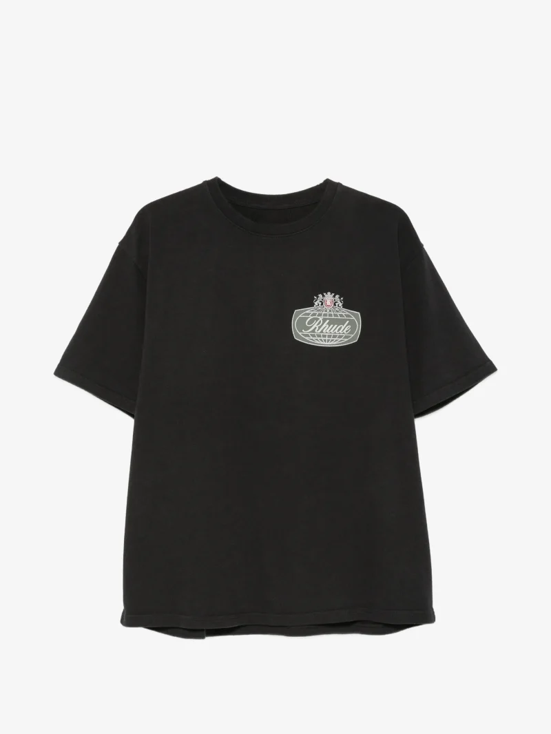 Tricou RHUDE Logo-Print negru