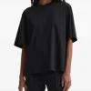 Tricou Rohe Oversized Crew Neck negru