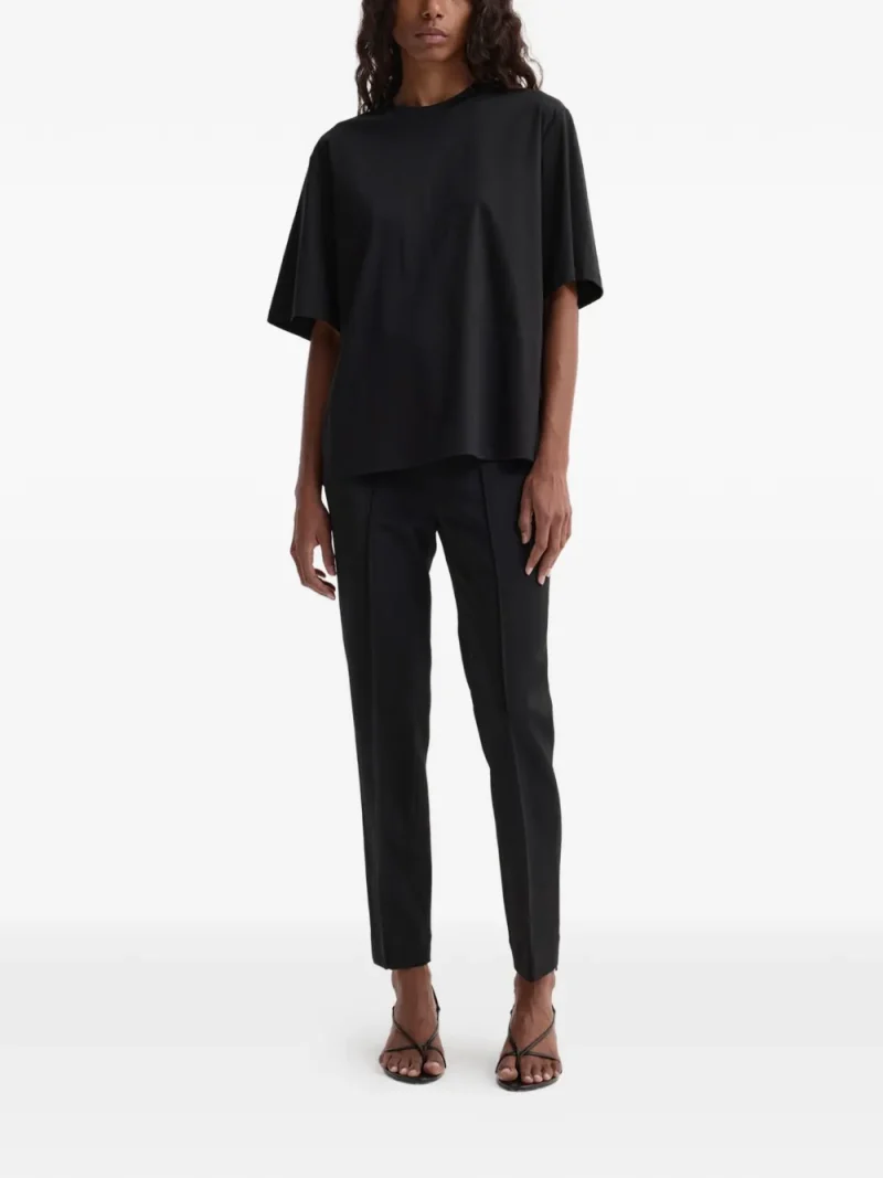 Alternative view of Tricou Rohe Oversized Crew Neck negru
