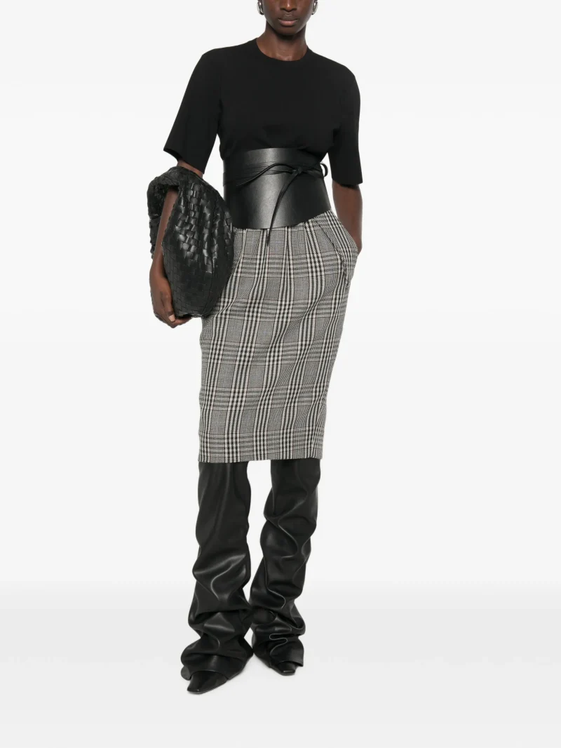 Tricou Stella McCartney Iconic Compact Short-Sleeve negru - imagine 4