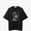 Tricou Versace Printed Cotton-Jersey Regular negru