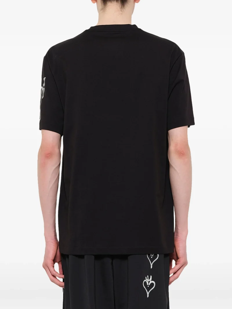 Tricou Y-3 graphic-print negru - imagine 3