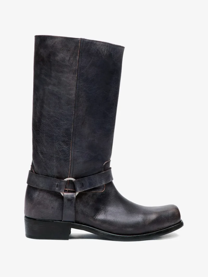 Ghete Golden Goose Buckle-Strap Biker negru