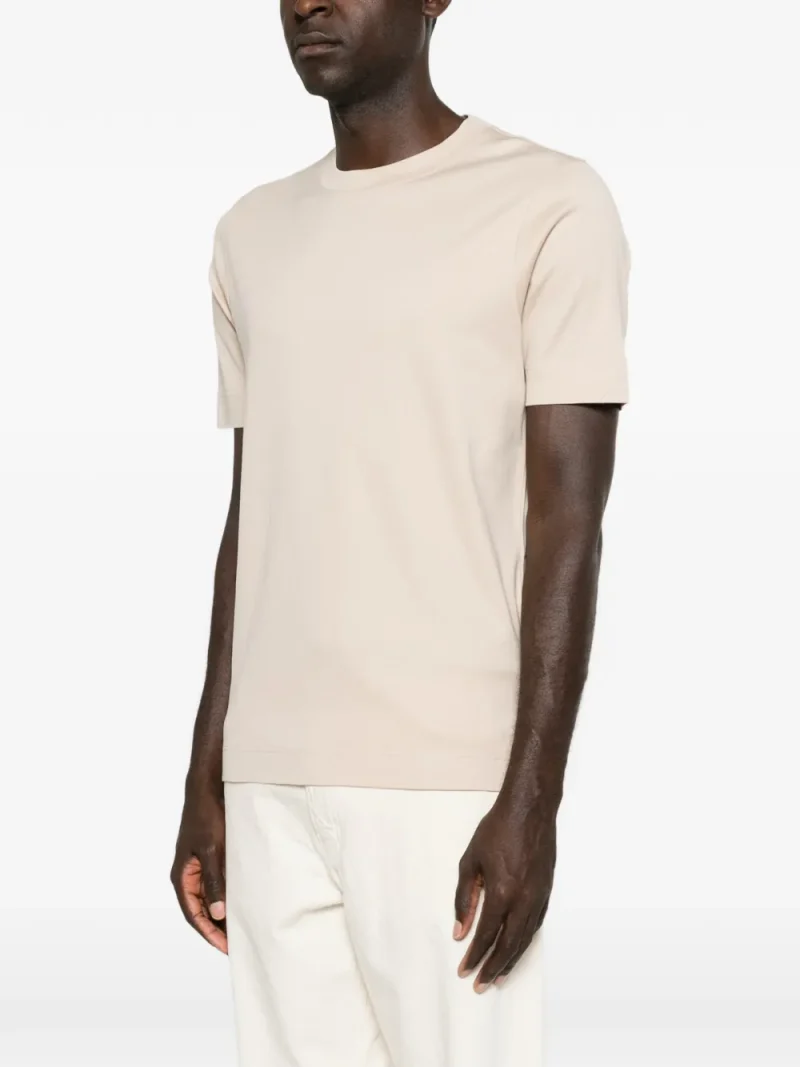 Tricou Gran Sasso Crew-Neck bej - imagine 3