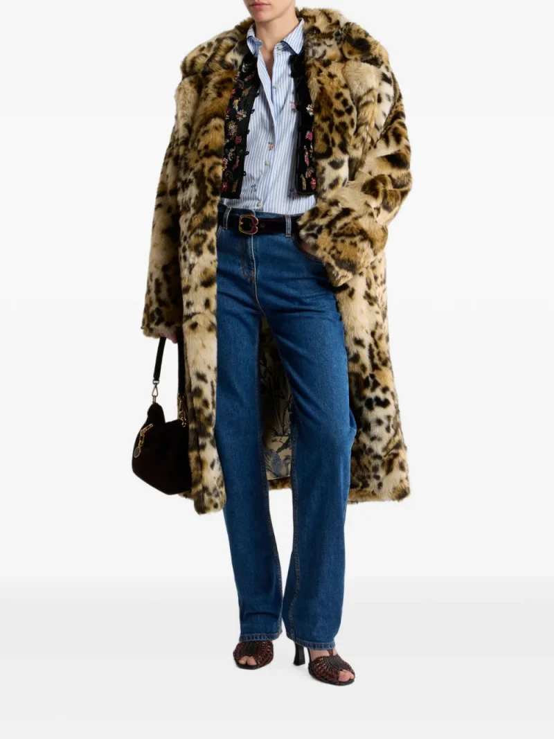 Vesta ETRO Cropped Velvet Waistcoat negru - imagine 4
