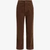 Pantaloni Ami Paris Corduroy maro