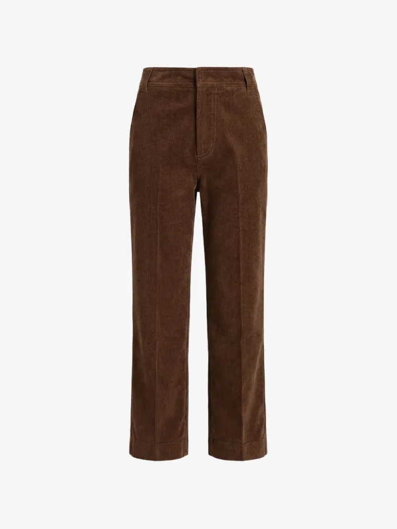 Pantaloni Ami Paris Corduroy maro