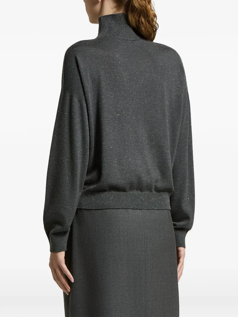 Alternative view of Pulover Peserico Flecked High-Neck gri