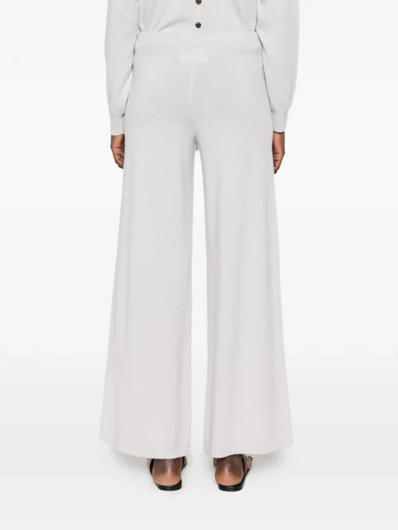 Alternative view of Pantaloni Lisa Yang Sofi Drawstring-Waist Wide-Leg gri