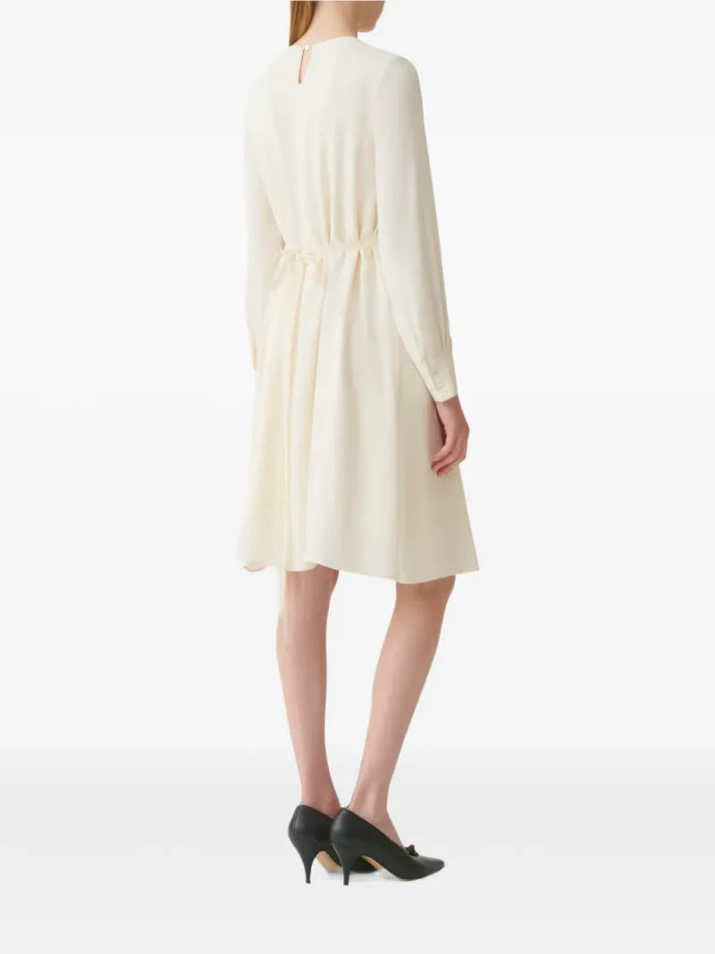 Alternative view of Rochie Fabiana Filippi Bead-Embellished Pleated ecru