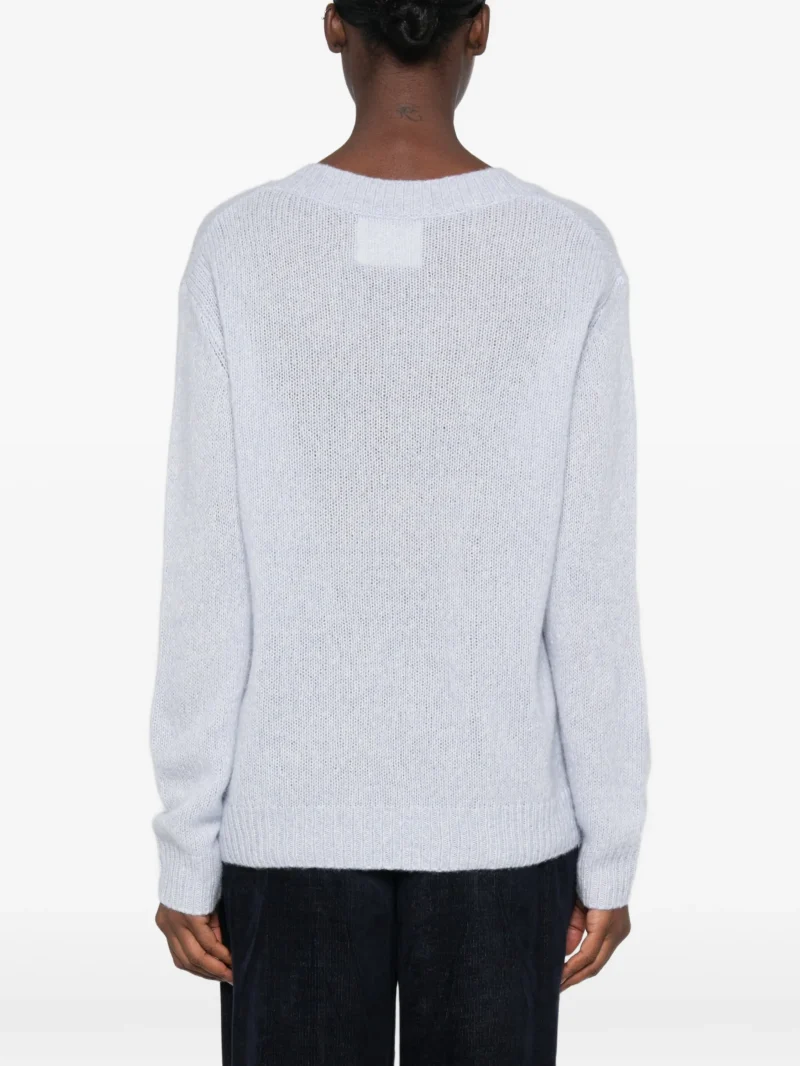 Alternative view of Pulover Lisa Yang Leona V-neck albastru