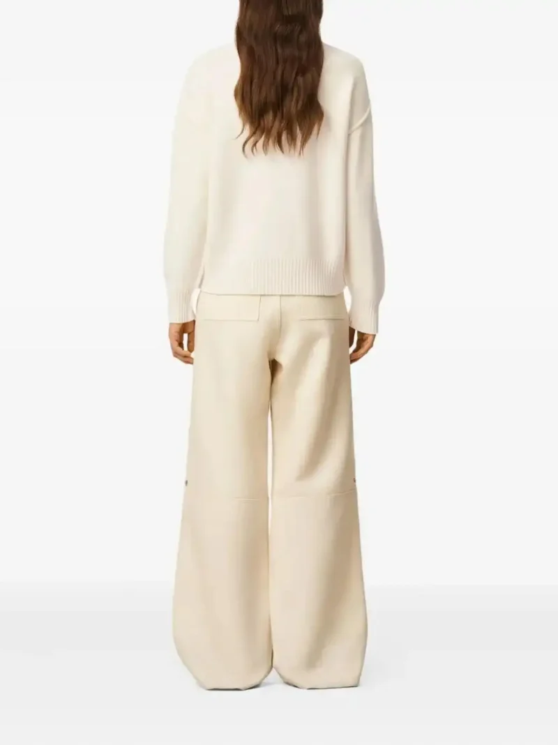 Pulover Ami De Coeur Crew-Neck Wool ecru - imagine 5