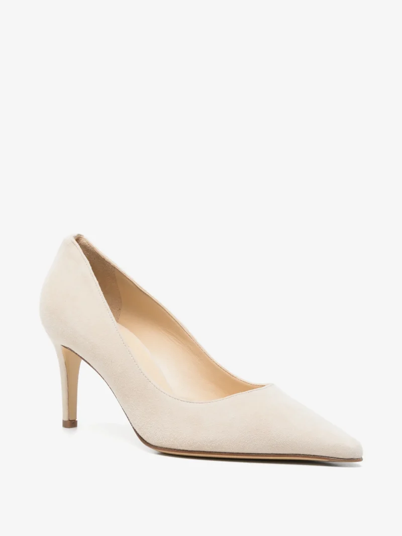 Pantofi Baldinini Pointed-Toe Suede ecru - imagine 3