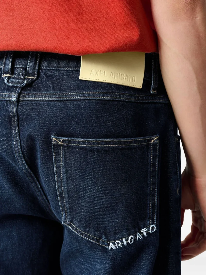 Jeans Axel Arigato Cotton Straight bleumarin - imagine 5