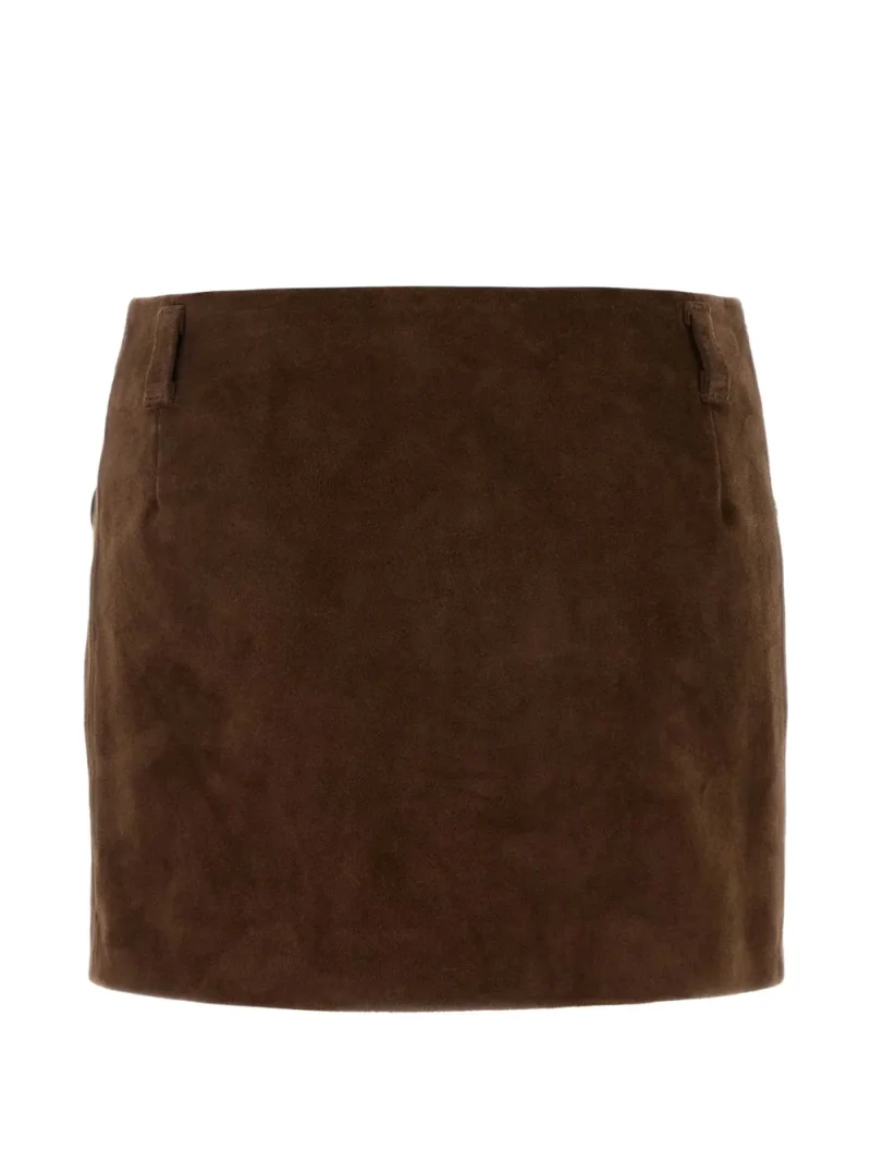 Alternative view of Fusta mini MARNI Suede maro