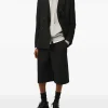 Pantaloni scurti Ami Paris Elasticated negru