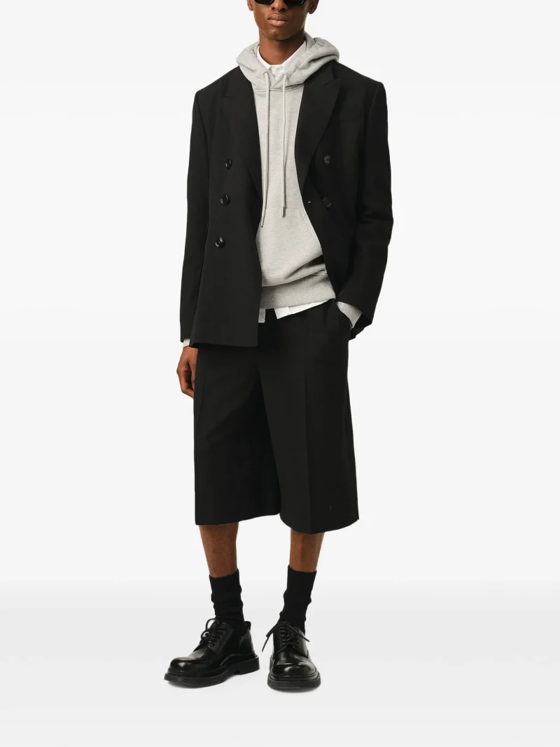 Pantaloni scurti Ami Paris Elasticated negru