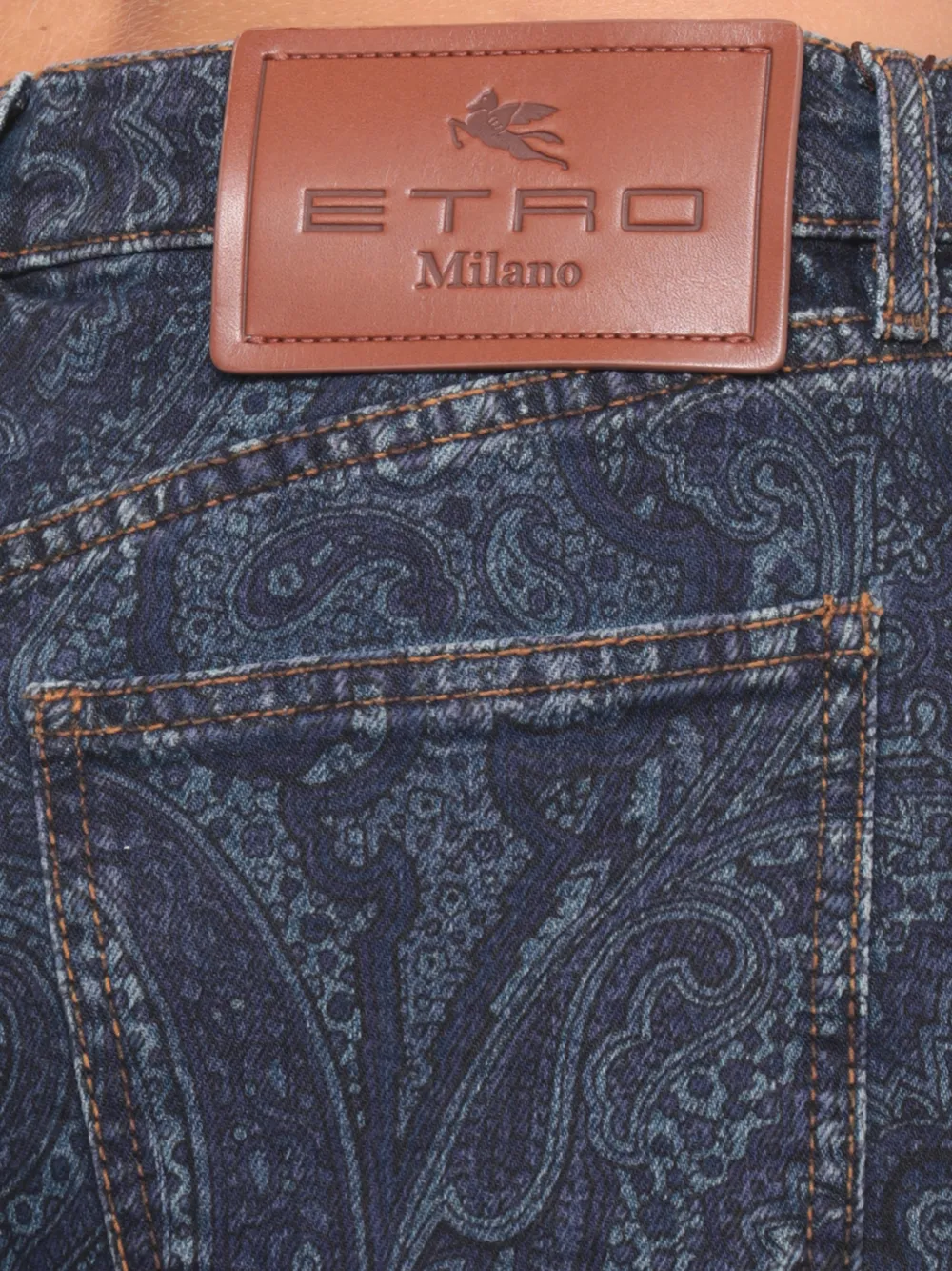 Jeans ETRO Paisley-Print albastru - imagine 4