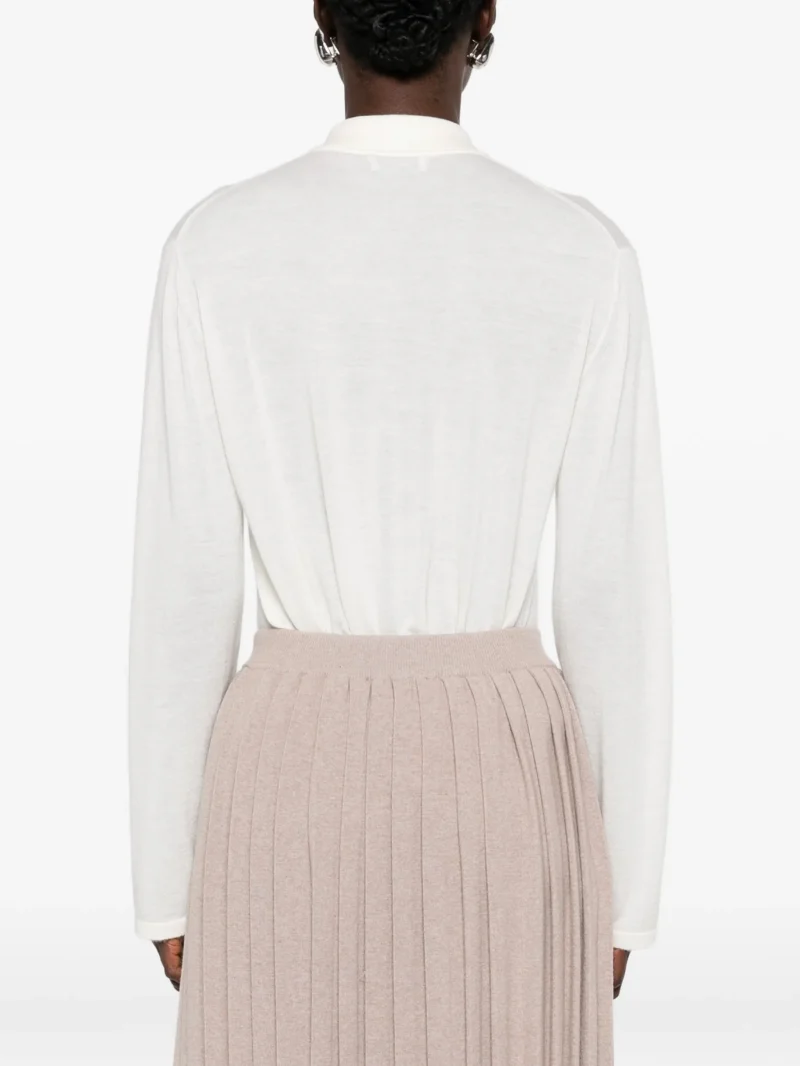 Alternative view of Fusta midi Fabiana Filippi Pleated bej
