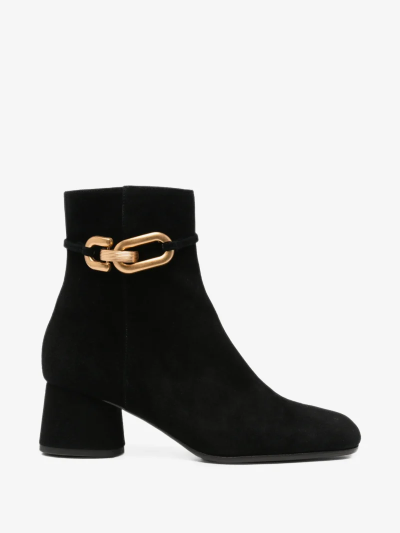 Ghete Baldinini Chain-Link Suede negru
