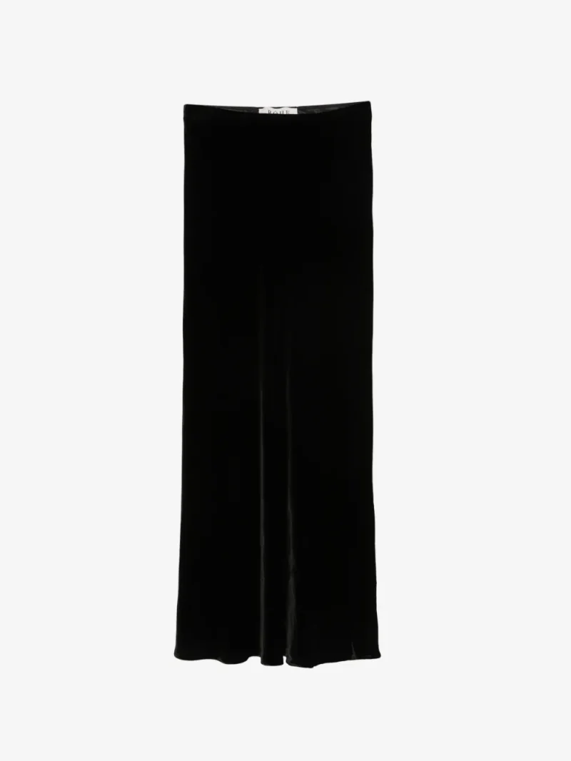 Fusta maxi Rohe Velvet negru