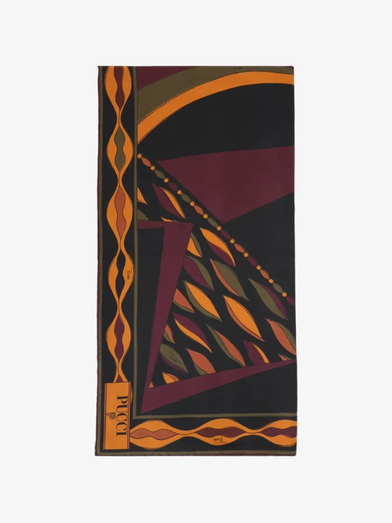 Esarfa PUCCI Geometric-Print auriu