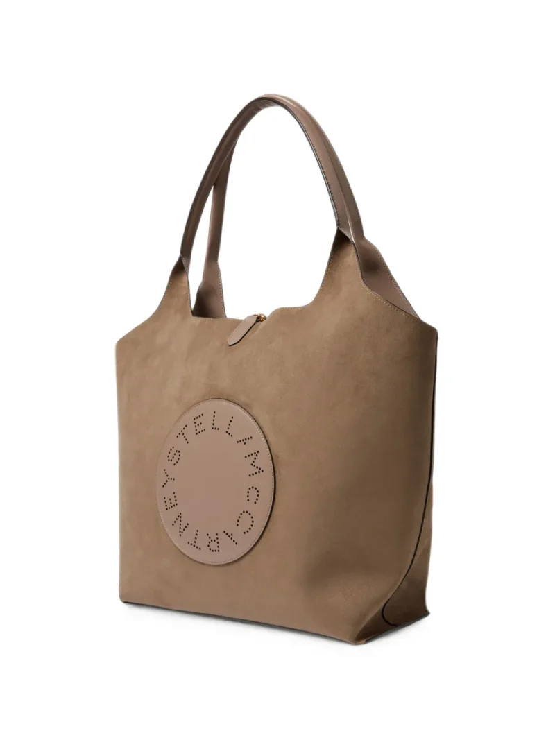 Geanta Stella McCartney Stella Logo Perforated maro - imagine 3