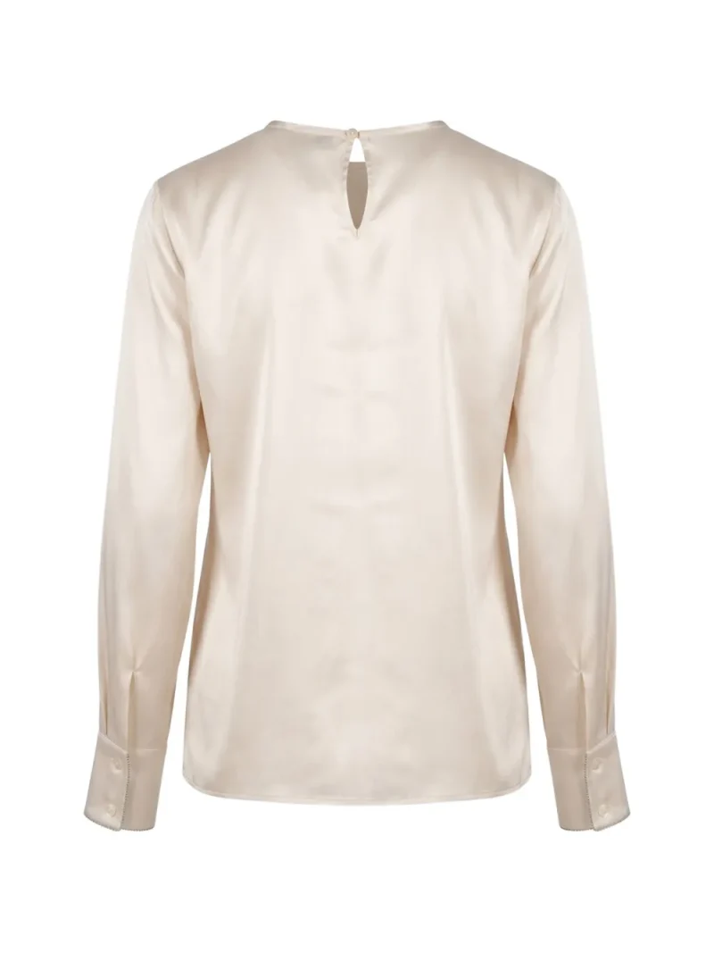 Alternative view of Top Peserico Satin-Finish Long-Sleeve bej