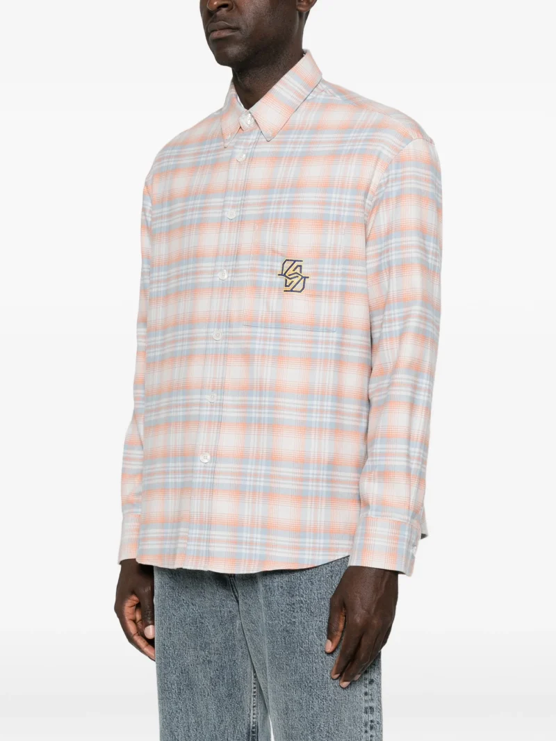Alternative view of Camasa Drole De Monsieur check-pattern embroidered-logo multicolor