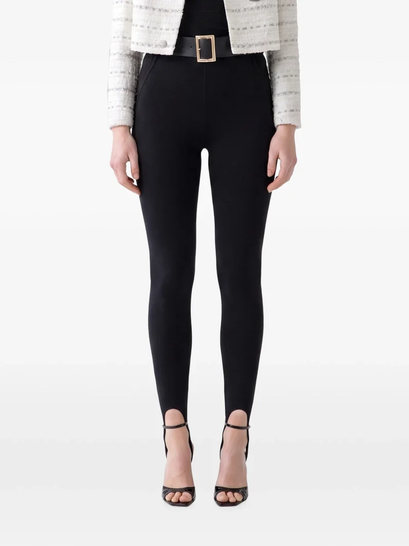 Colanti Self-Portrait knit stirrup negru