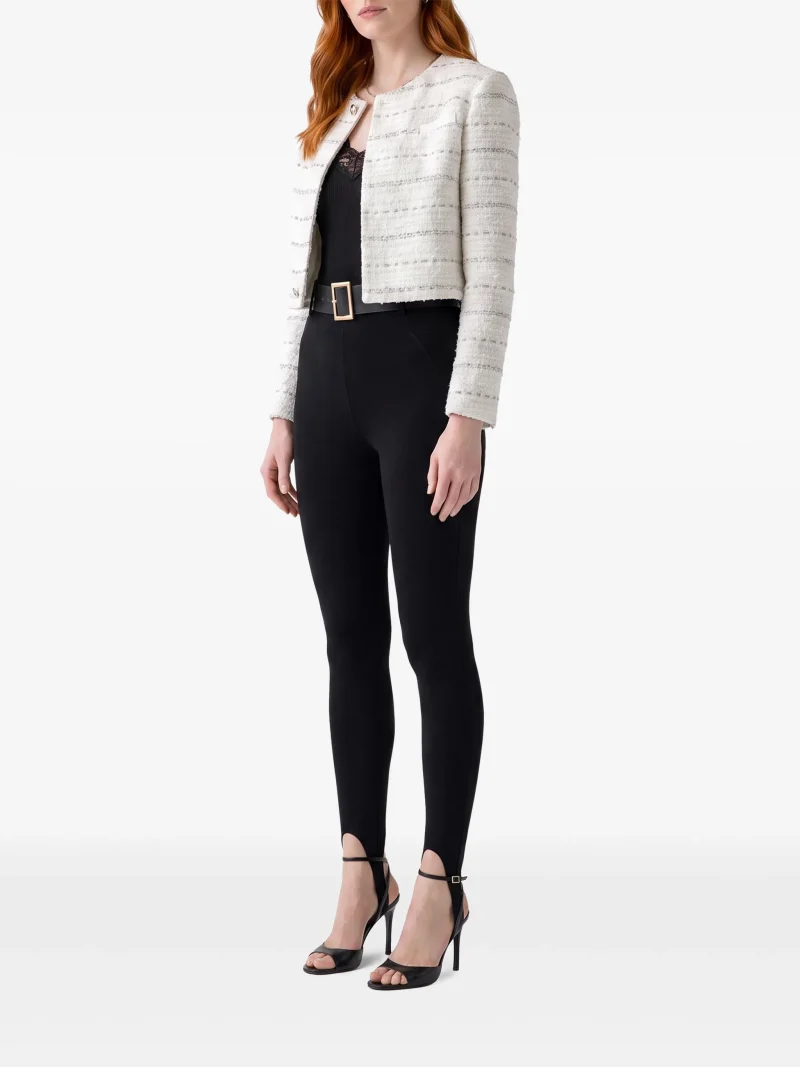 Alternative view of Colanti Self-Portrait knit stirrup negru