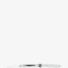 Colier Self-Portrait crystal-embellished faux-pearl argintiu